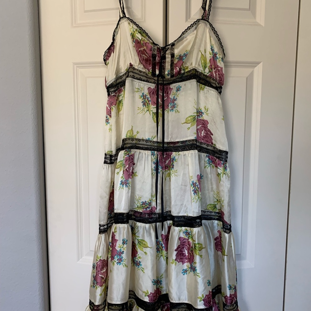 Betsey Johnson silk slip dress